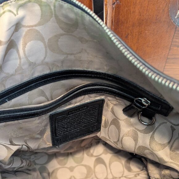 Vintage Coach 9188 Black Leather Legacy Slim Duffle Shoulder Bag/crossbody - Picture 11 of 11